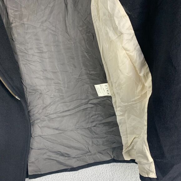 Mike Gonzalez Womens Coat Jacket Wool Blend Silk Lining Small Black - Picture 13 of 16